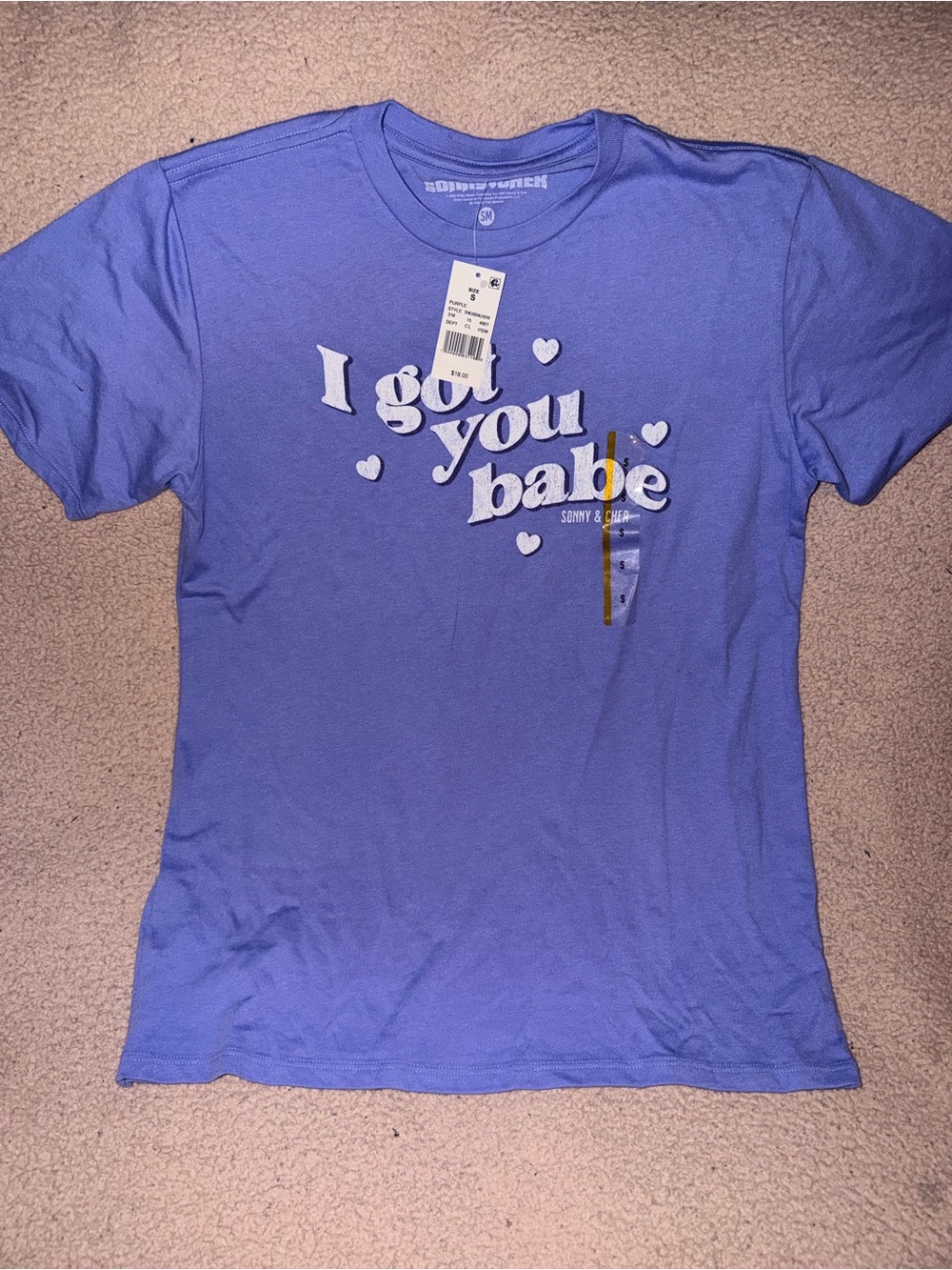 Girls' Purple 'I Got You Babe' Graphic Tee